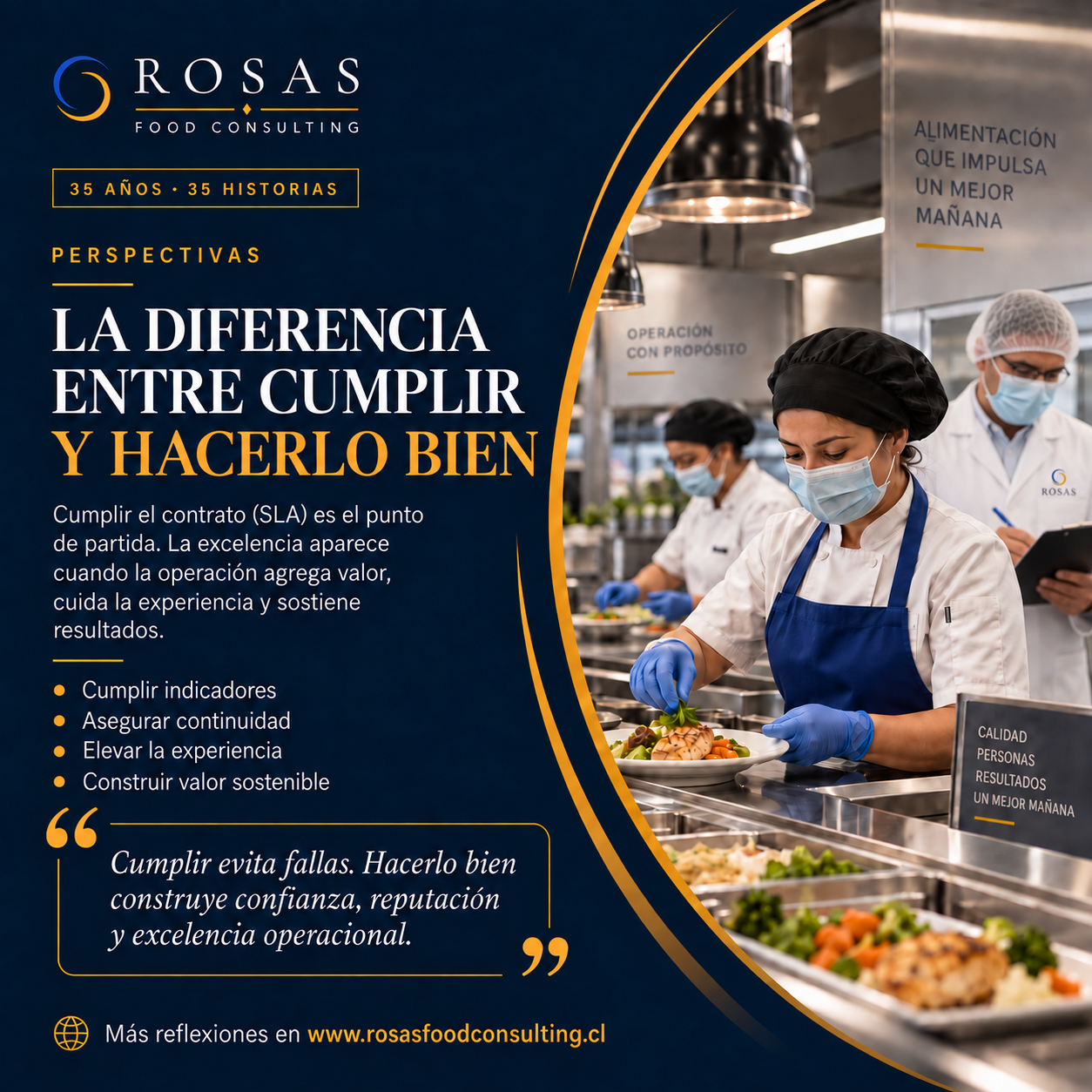 La diferencia entre cumplir y hacerlo bien